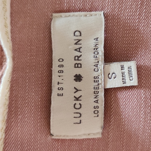 LUCKY BRAND Washed Shirt In Old Rose Pink Sz Small STYLE 7W44283 100% Lyocell - Picture 3 of 13